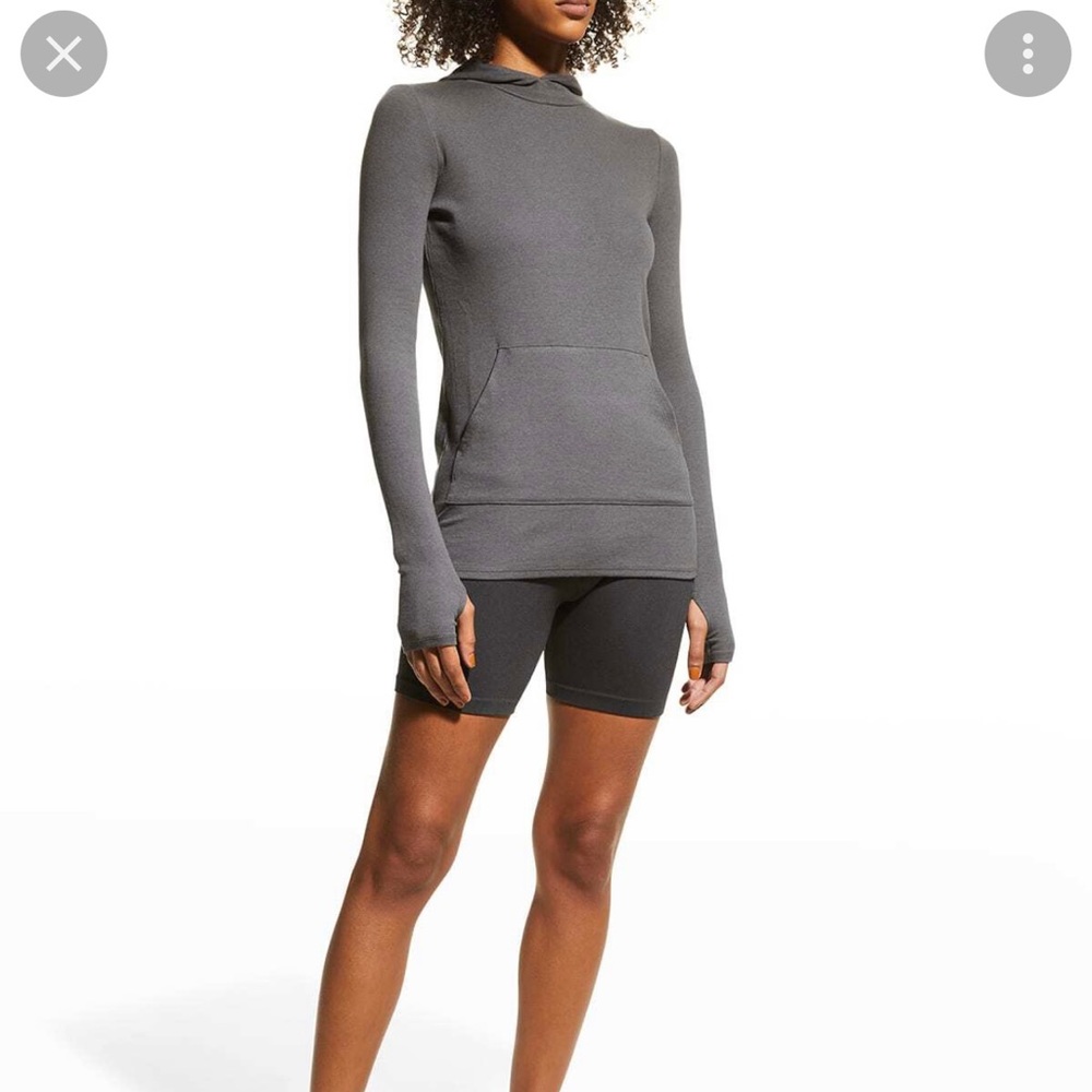 Commando luxury rib hoodie in charcoal new with tag